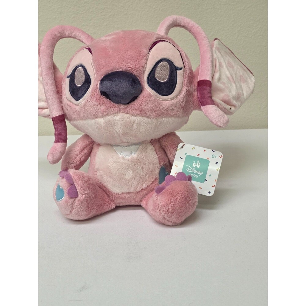 Disney Baby Angel Plush On-The-Go Travel Toy - Lilo & Stitch Pink Alien
